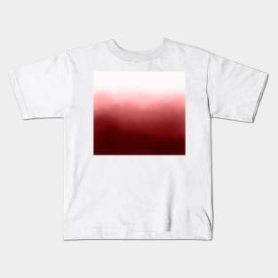 Boho Crimson Red Ombre Gradient Dip Dye Kids T-Shirt